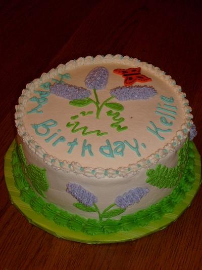 Lilacs & Ferns - Cake by Pamela