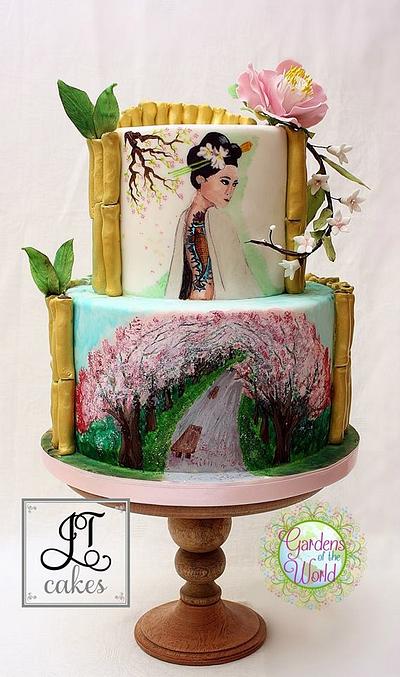 Lady of the Garden - Gardens of the world Collaboration - Cake by JT Cakes