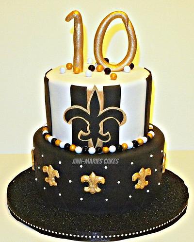  Girlie  New Orleans Saints Birthday Cake - Cake by Ann-Marie Youngblood