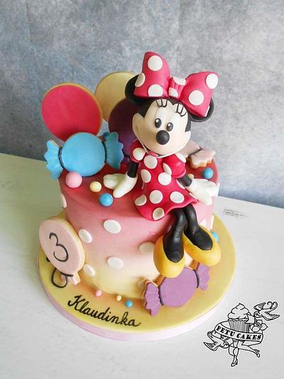 Minnie with balloons - Cake by Petra Krátká (Petu Cakes)