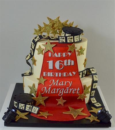 Golden Globes Red Carpet Birthday Cake - Cake by Jenniffer White