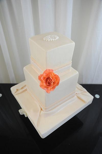 Coral Rose - Cake by Sugarpixy