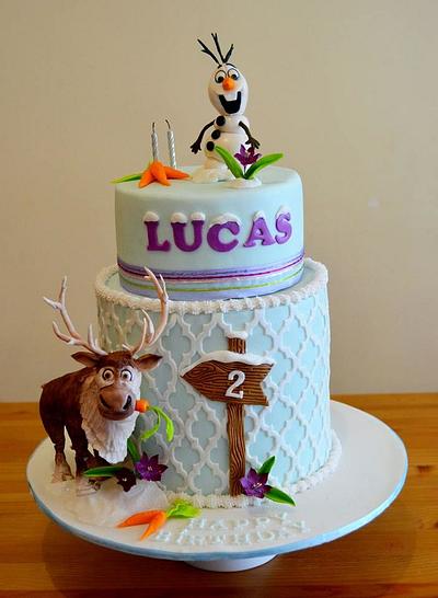 Sven and Olaf - "Frozen" - Cake by Bistra Dean 