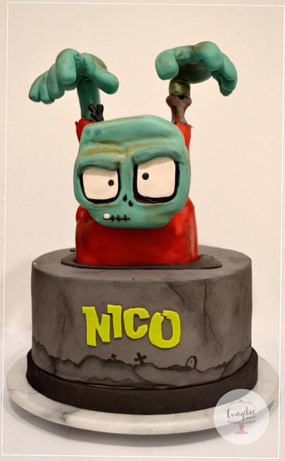 Zombie Infection Cake - Cake by Evangeline.Cakes 
