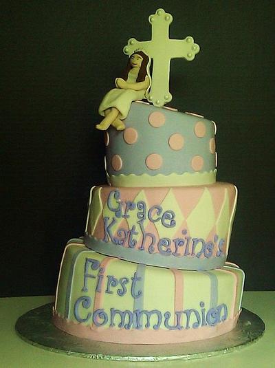 Grace Katherine's First Communion - Cake by Sassy Cakes, LLC