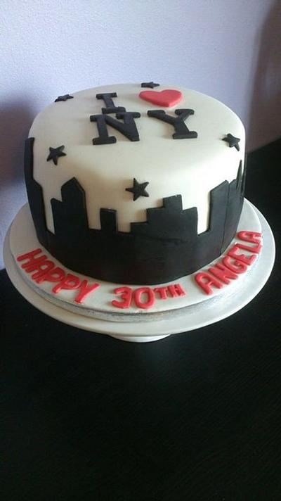 New York Birthday Cake - Cake by Rosewood Cakes