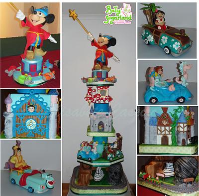 Disneyland cake - Cake by Bety'Sugarland by Elisabete Caseiro 