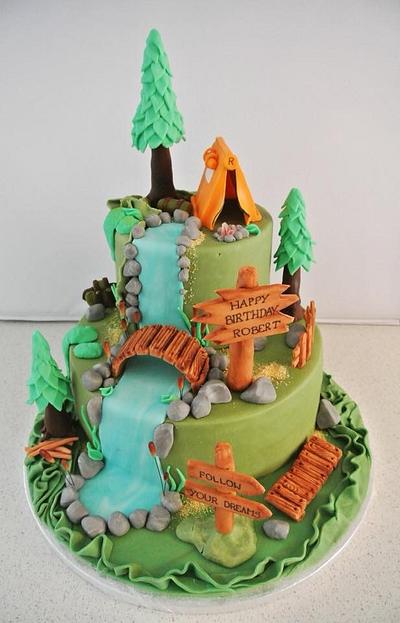 Camping time cake - Cake by Anna Stasiak