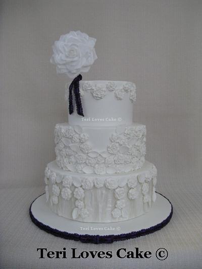 White on White Wedding Cake - Cake by MsGF