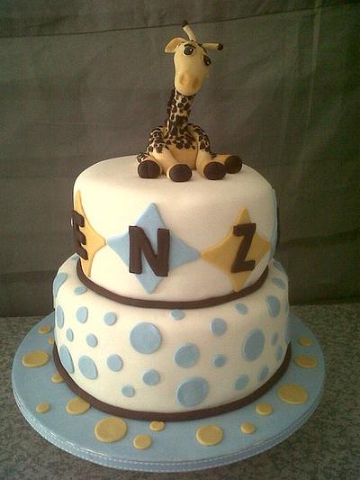 Giraffe theme cake - Cake by Willene Clair Venter