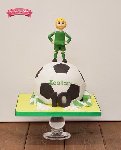 Keaton the Footballer - Cake by The Custom Cakery