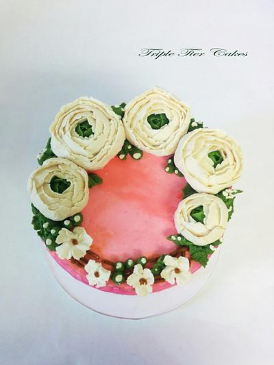 Buttercream flower - Cake by Triple Tier Cakes
