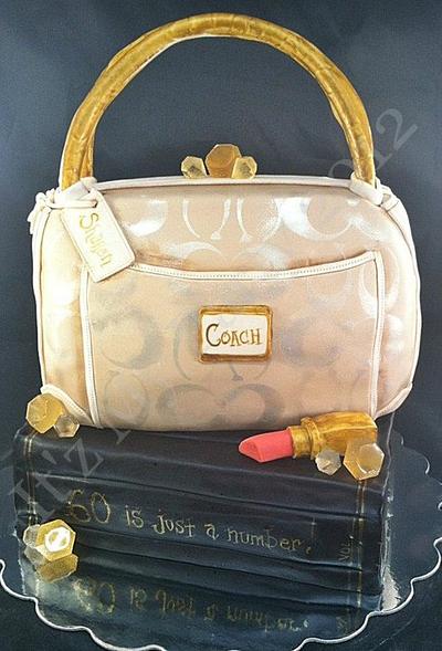 Dimensional Coach Purse Cake & Book - Cake by It'z My Party Cakery