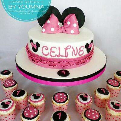 Minnie Mouse  - Cake by Cake design by youmna 