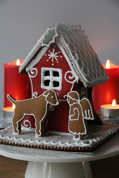 When a dog meets an angel at Christmas - Cake by Sayitwithginger