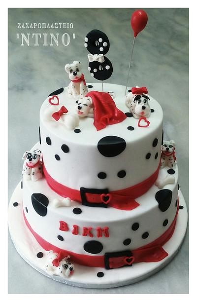 101 Dalmatians dogs cake - Cake by Aspasia Stamou