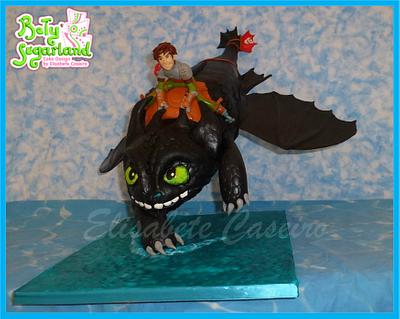 Flying Dragon (How to train your dragon) - Cake by Bety'Sugarland by Elisabete Caseiro 