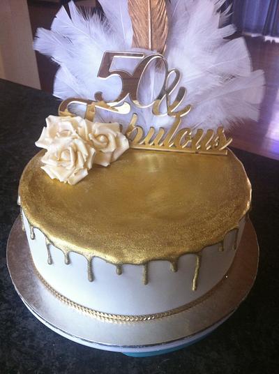 Great Gatsby 50th Birthday - Cake by CakeIndulgence
