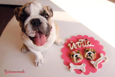 Bulldog cookies - Cake by Gaiamerende