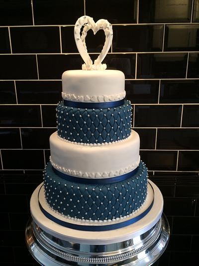 Our latest wedding cake  - Cake by Paul of Happy Occasions Cakes.