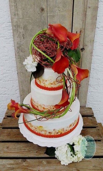 Calla Weddingcake - Cake by Heike Darmstädter