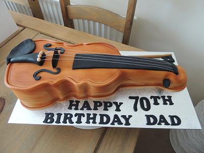 Violin Cake - Cake by Claire