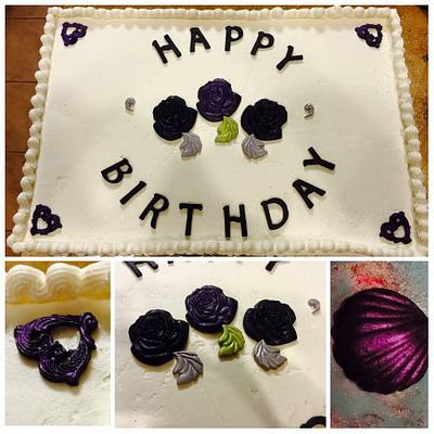 Sheet birthday cake - Cake by Doshia