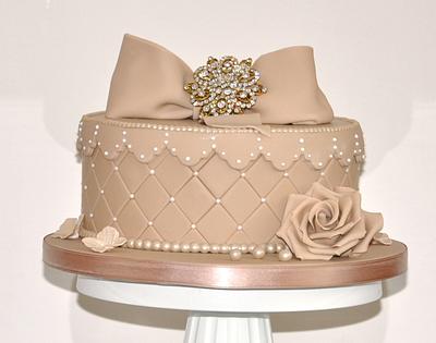 Gift box cake - Cake by Nikki's Cakes