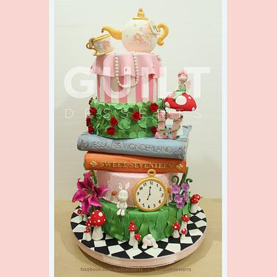 Jessica's Sweet 17th Wonderland - Cake by Guilt Desserts
