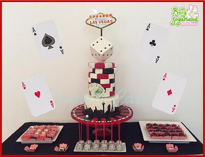 Las Vegas tower cake with light - Cake by Bety'Sugarland by Elisabete Caseiro 