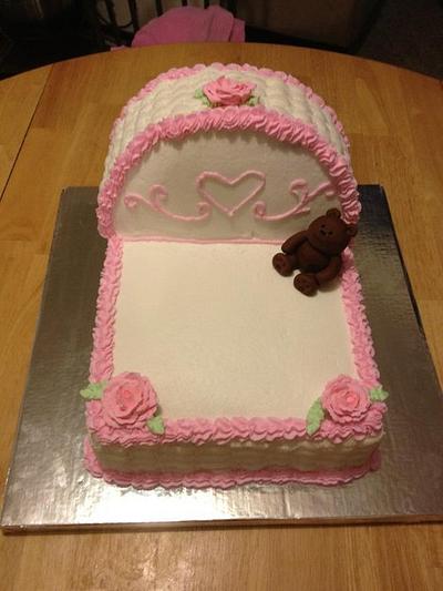 Baby Bassinet Cake  - Cake by Damaris Brown