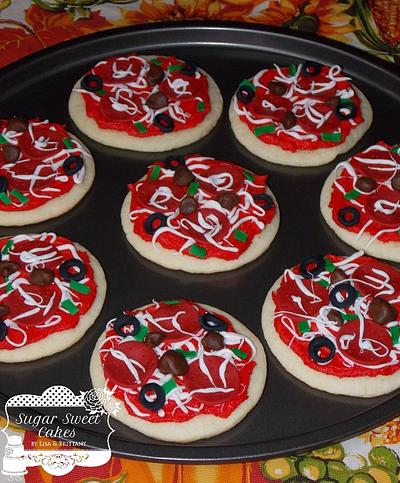 Pizza Cookies - Cake by Sugar Sweet Cakes