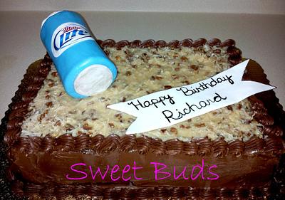 German Chocolate & Miller Lite - Cake by Angelica