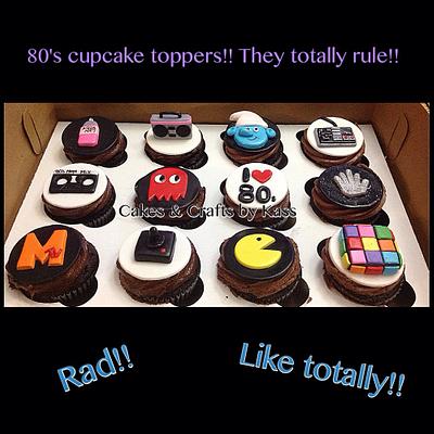 Totally rad cupcakes - Cake by Cakes & Crafts by Kass 