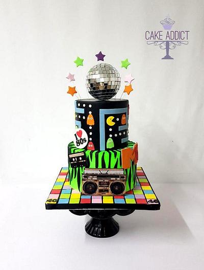 80s themed Birthday cake - Cake by Cake Addict