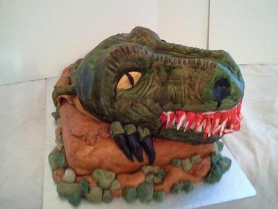T-Rex Cake - Cake by ldarby