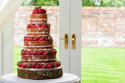 Naked Wedding Cake - Cake by Thornton Cake Co.