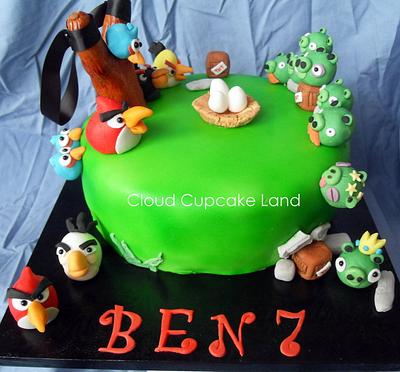 Angry Birds Cake - Cake by Deb