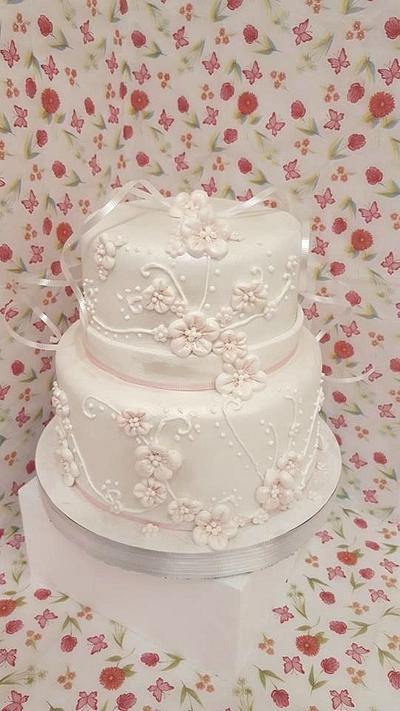 Blossom Wedding Cake - Cake by Wendy Lynne Begy