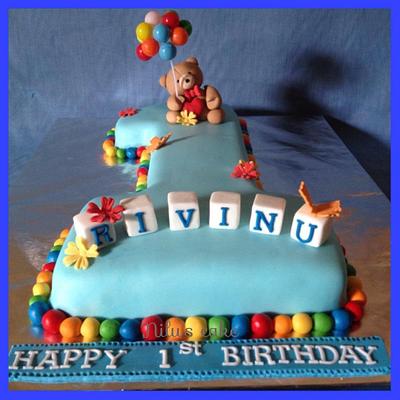 BEARy birthday!! - Cake by Nilu's Cake D'lights