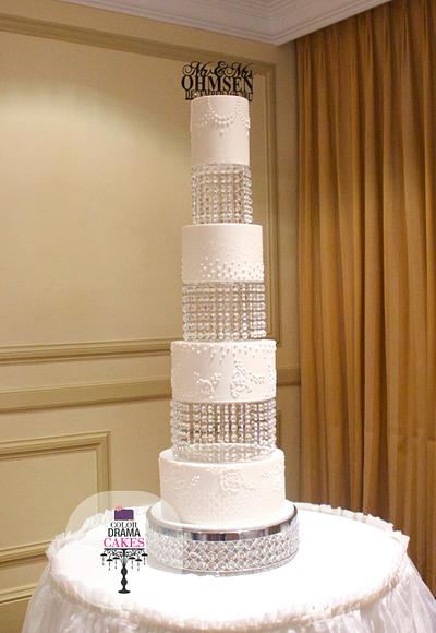 Wedding cake with blings - Cake by Color Drama Cakes
