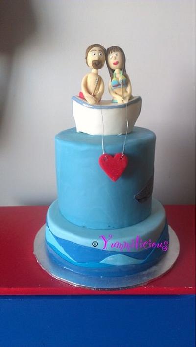 Engagement cake - Cake by Yummilicious