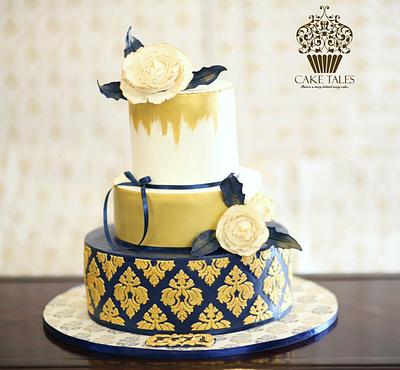 Indigo and gold! - Cake by Meenal Rai Shejwar