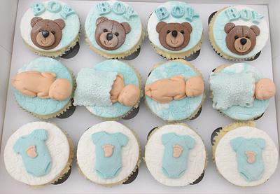 Baby Boy Cupcakes - Cake by Deb