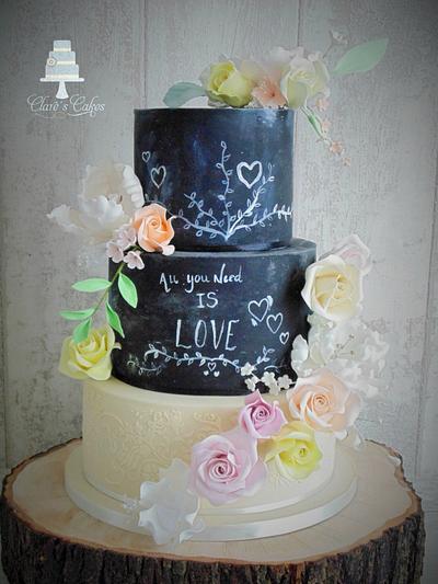 My first Blackboard cake - Cake by Clare's Cakes - Leicester