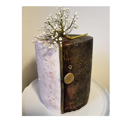 Black, rose and gold birthday cake with  - Cake by Tassik