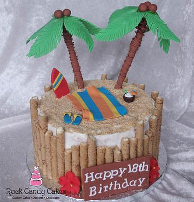 Beach Scene - Cake by Rock Candy Cakes