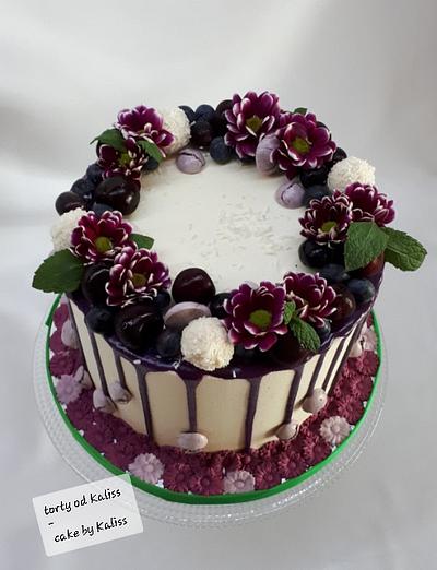  Purple drip cake - Cake by Kaliss