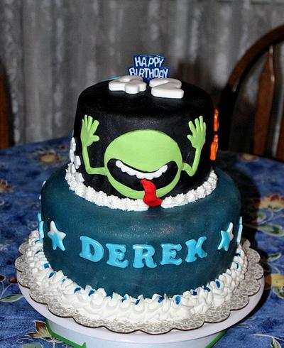 Hitchhiker's Guide to the Galaxy Themed Cake - Cake by rockinrattie