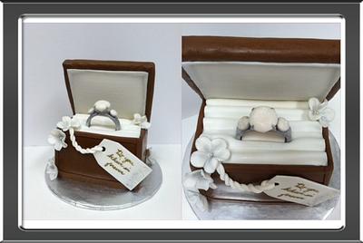 Engagement Ring Box Cake - Cake by colie